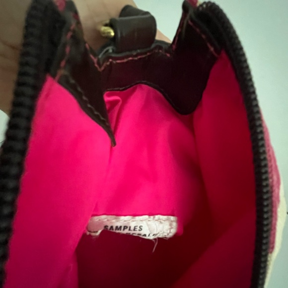 Dooney & Bourke Washed Cotton Canvas w/Leather Trim Small Handbag - sample - Picture 14 of 16